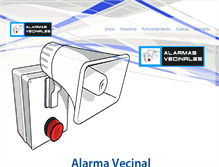 Tablet Screenshot of alarmas-vecinales.com